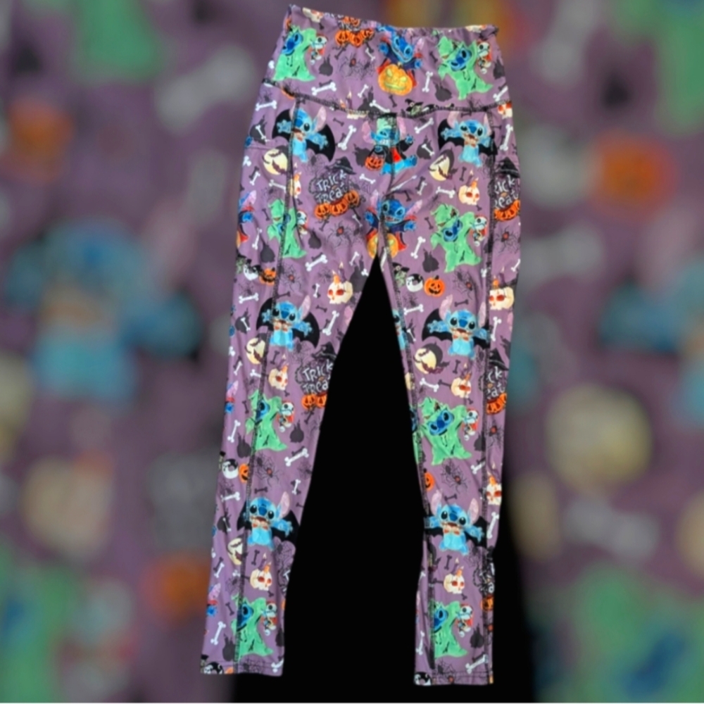 Stitch Nightmare Before‎ Christmas Oogie OS Leggings